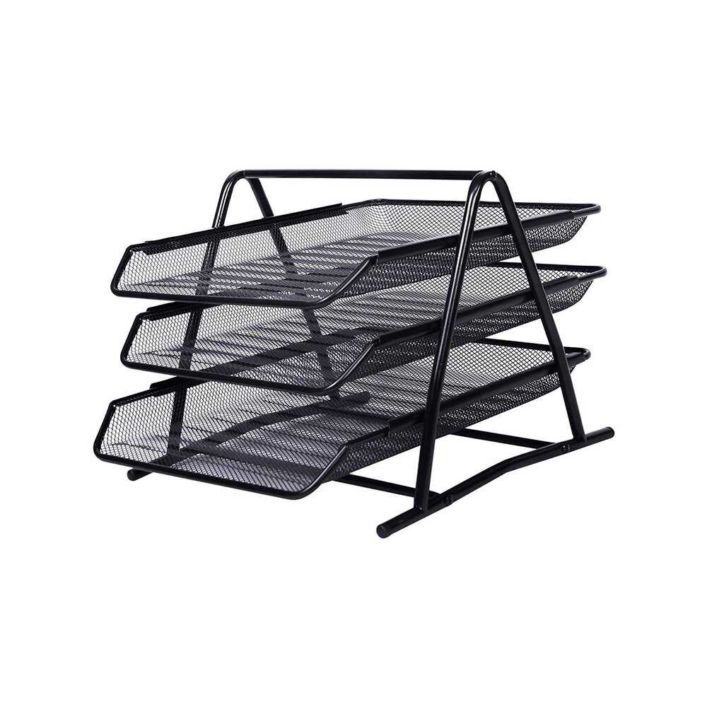 Police za radni sto žičane 1/3 crne