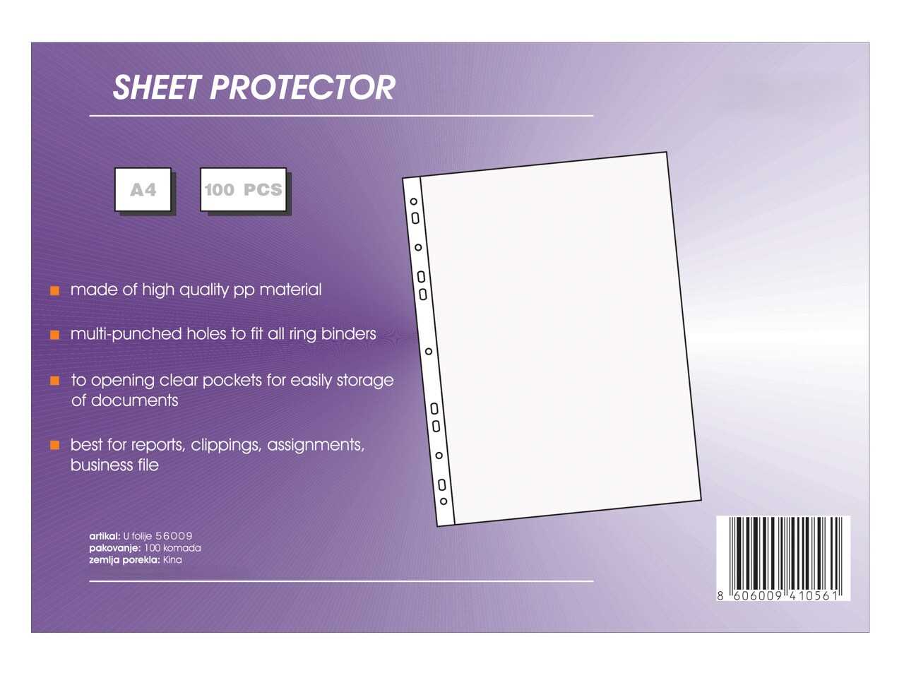 U folije za dokumenta 50mic Mat A4 1/100