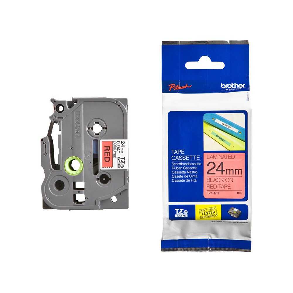TZe-451 crna na crveno 24mm