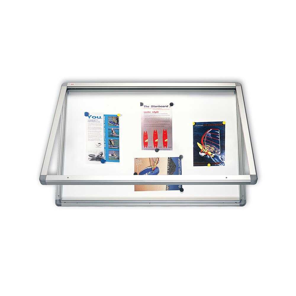 Oglasna tabla sa vratima bela magnetna 90x60cm