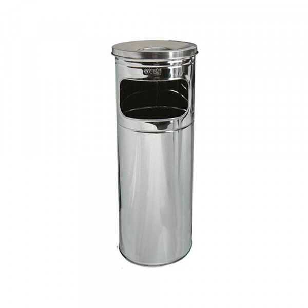 Kanta + pepeljara 20 litara inox srebrna