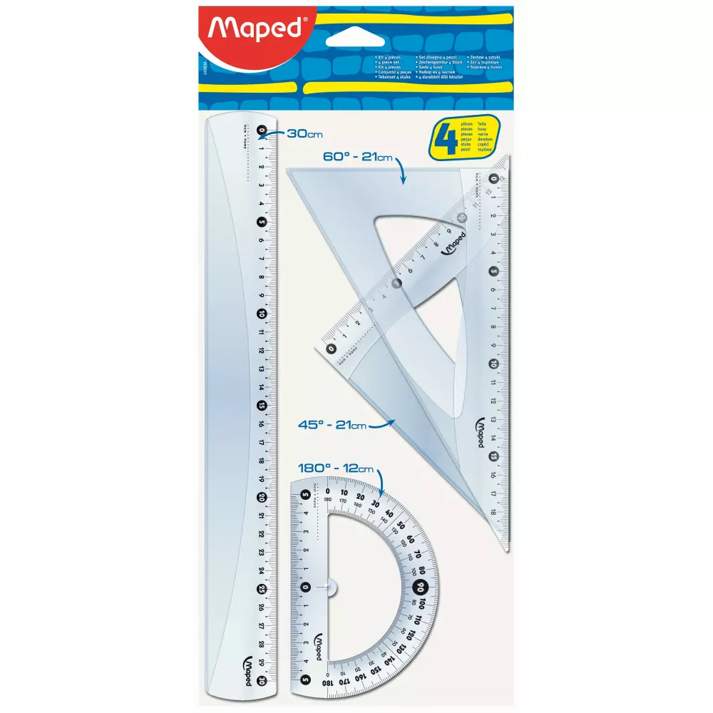 Lenjir set MAPED Start 30cm - kancelarijski materijal