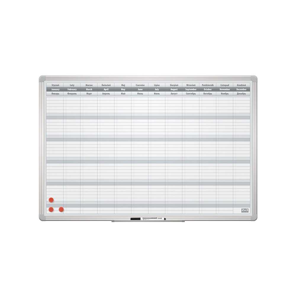 Bela tabla magnetna planer 60x90cm